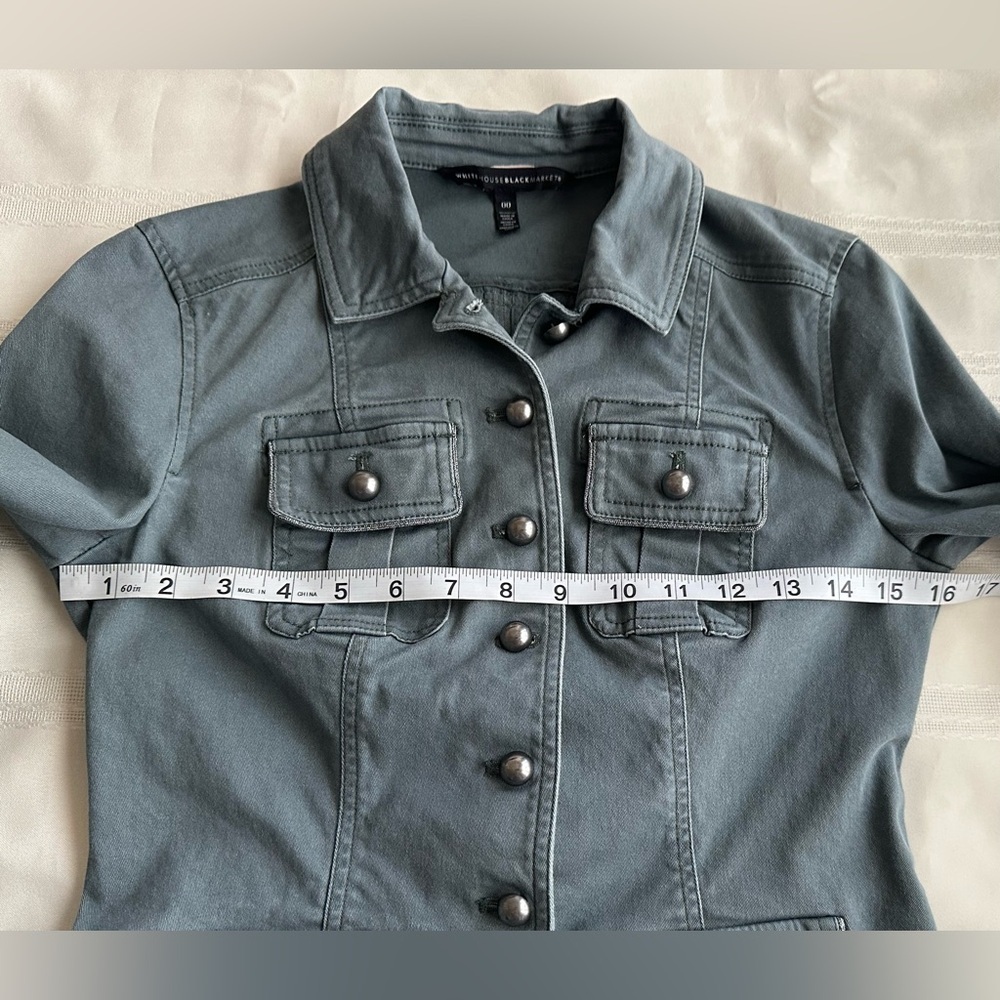 White House Black Market Slate Utility Jacket - Picture 9 of 16